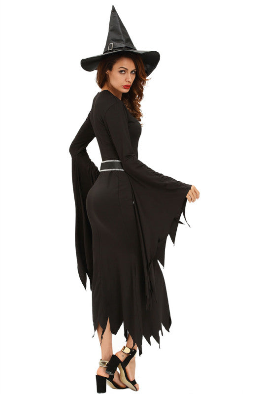 All Black Gothic Witch Halloween Costume