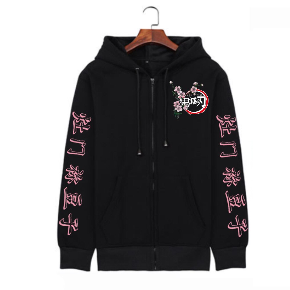 Demon Slayer Nezuko Hoodie: Fashionable Anime Sweatshirt for Cosplay and Street Style