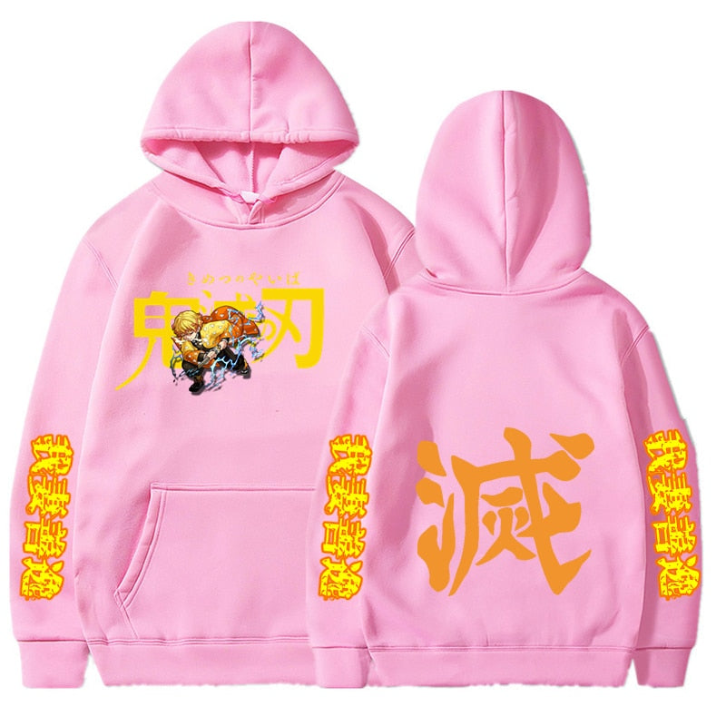 Demon Slayer Zenitsu Thunder Clap and Flash Hoodie