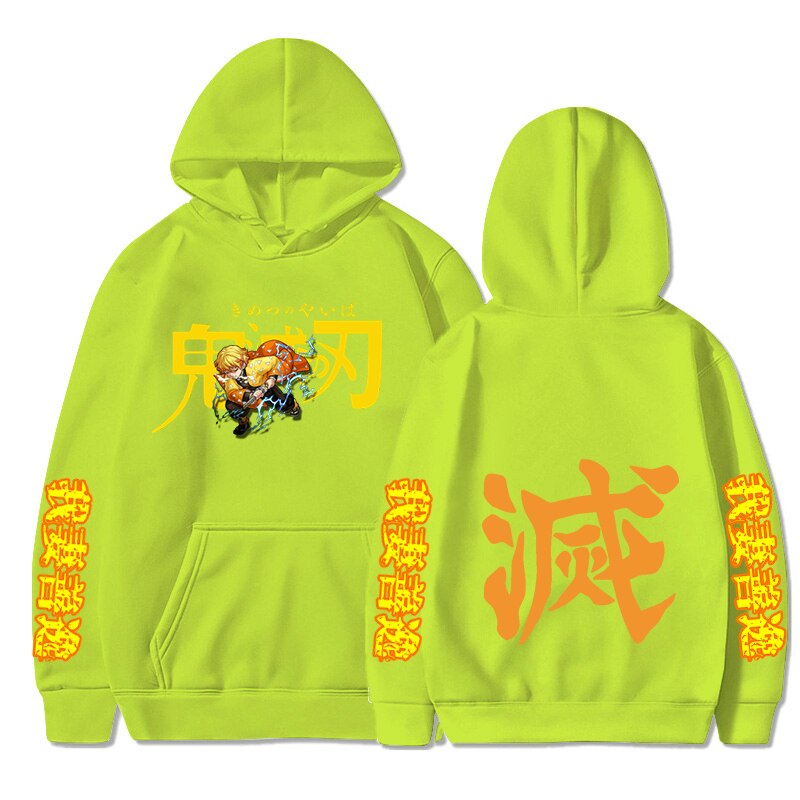 Demon Slayer Zenitsu Thunder Clap and Flash Hoodie