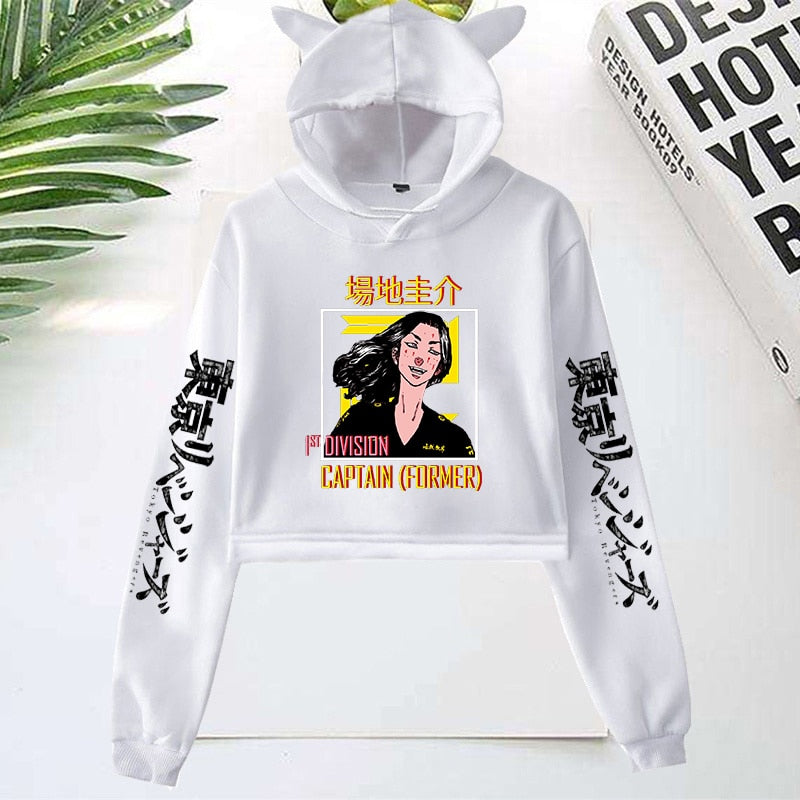 Tokyo Revengers Cat Ear Hoodies - Popular Harajuku Streetwear for Women