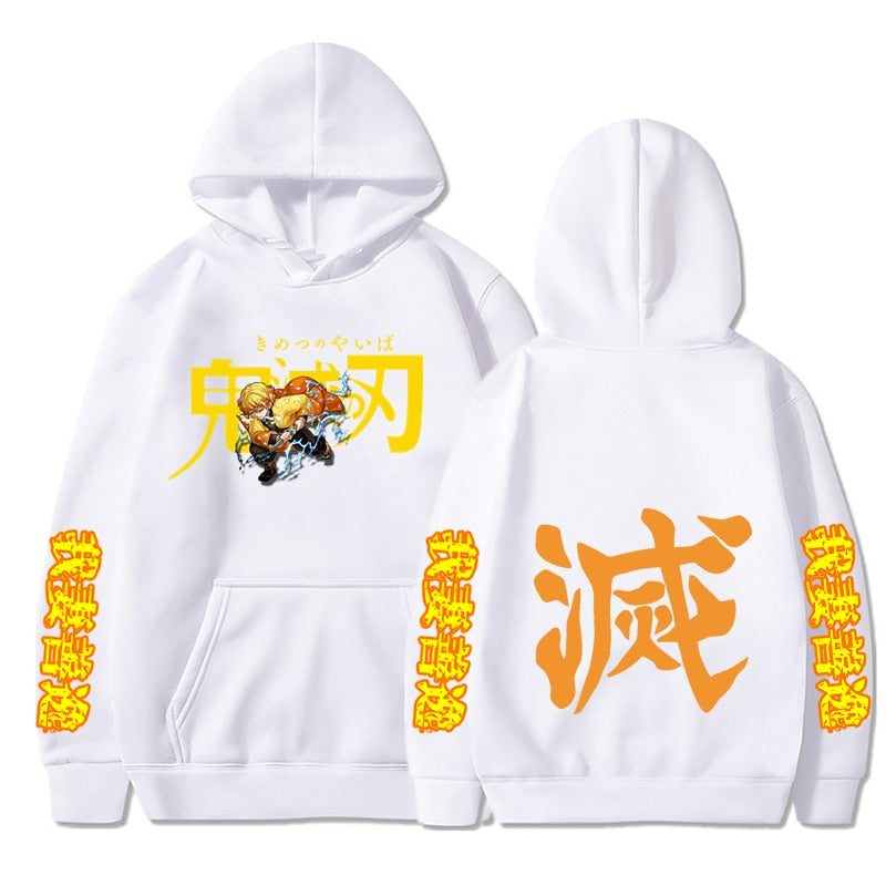 Demon Slayer Zenitsu Thunder Clap and Flash Hoodie