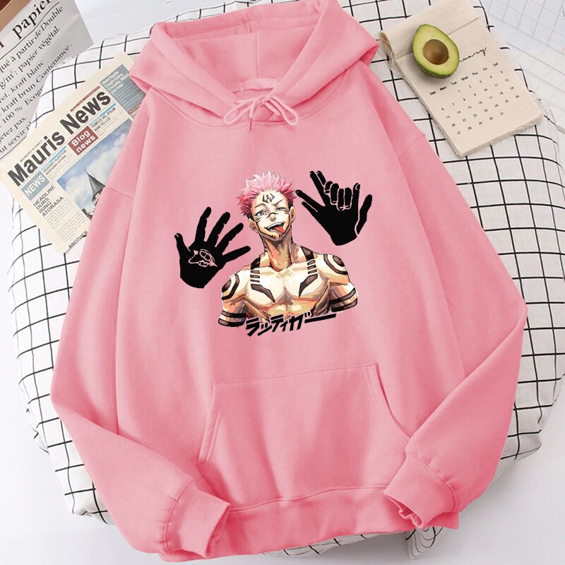 Japanese Anime Sukuna Hoodies - Jujutsu Kaisen Sweatshirts