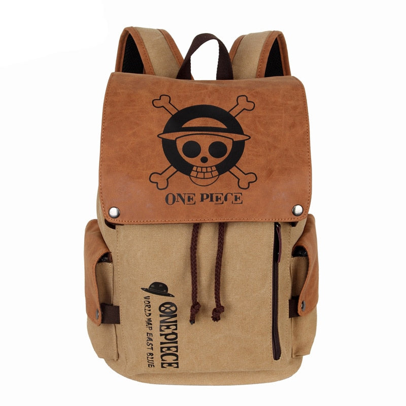 Anime Theme Shoulder Canvas Backpack