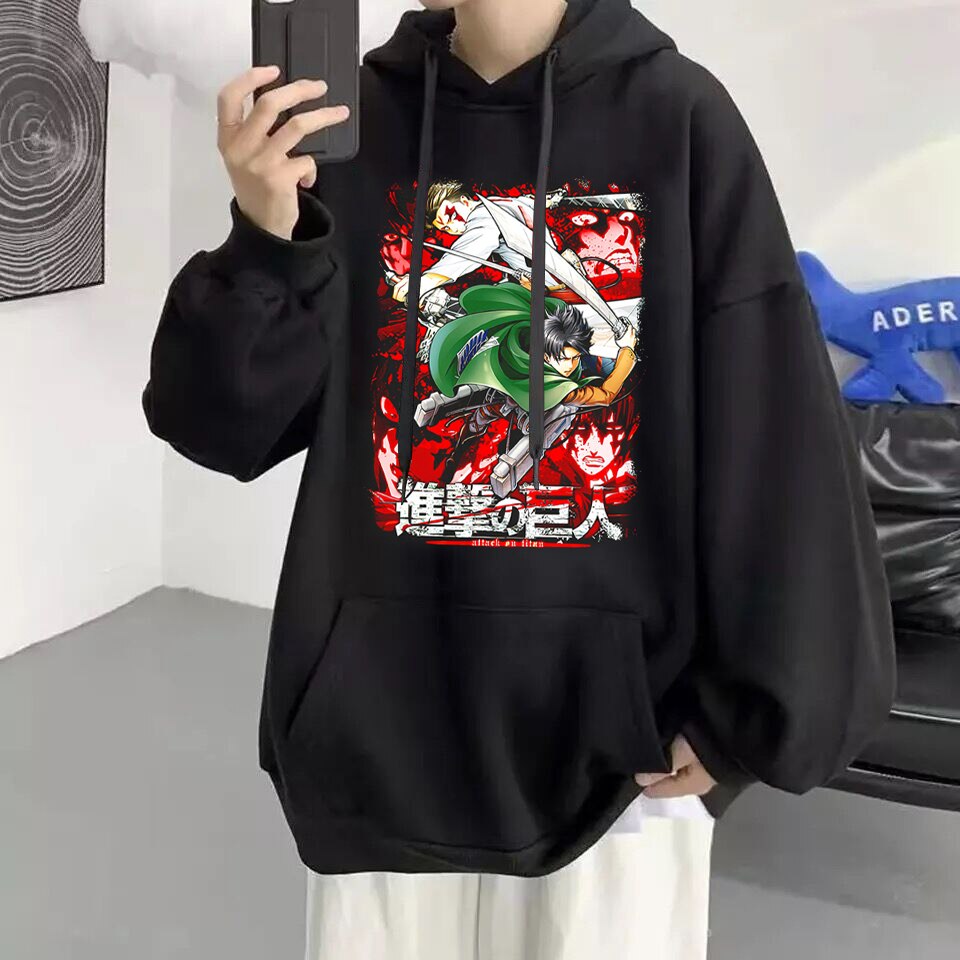 Attack on Titan Hoodie: Unisex Manga-Inspired Sweatshirt for Streetwear