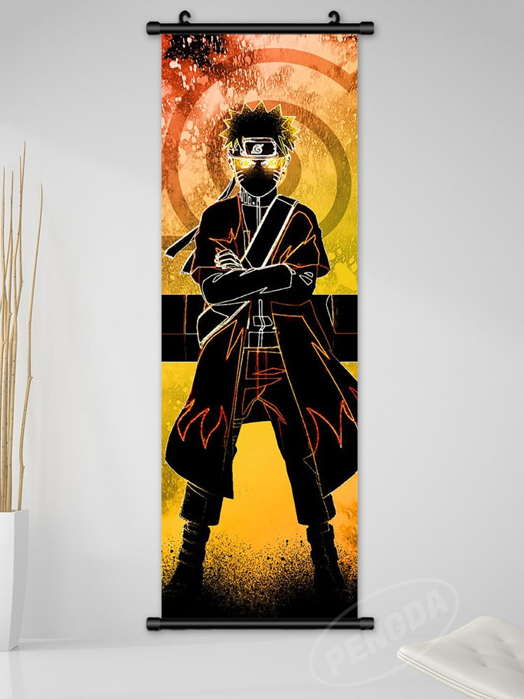 Anime Naruto Canvas Wall Art - Kakashi, Uzumaki, Minato Poster