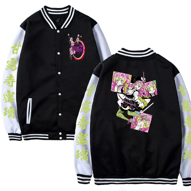 New Demon Slayer Anime Baseball Jacket for Women