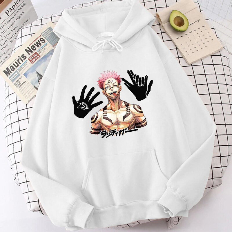 Japanese Anime Sukuna Hoodies - Jujutsu Kaisen Sweatshirts