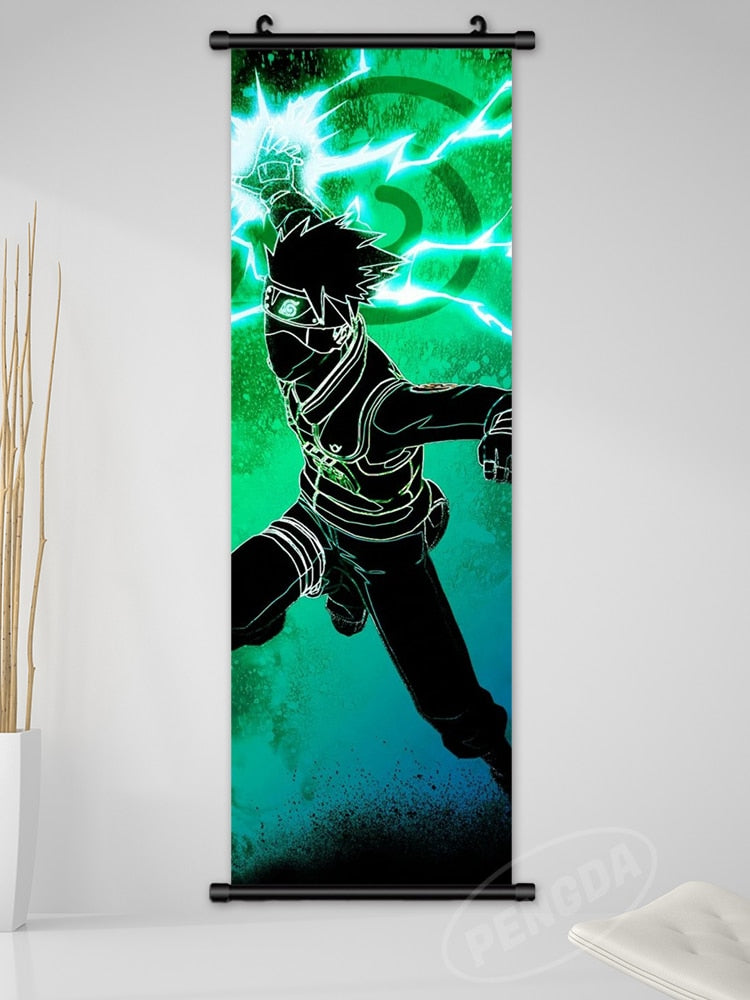 Anime Naruto Canvas Wall Art - Kakashi, Uzumaki, Minato Poster