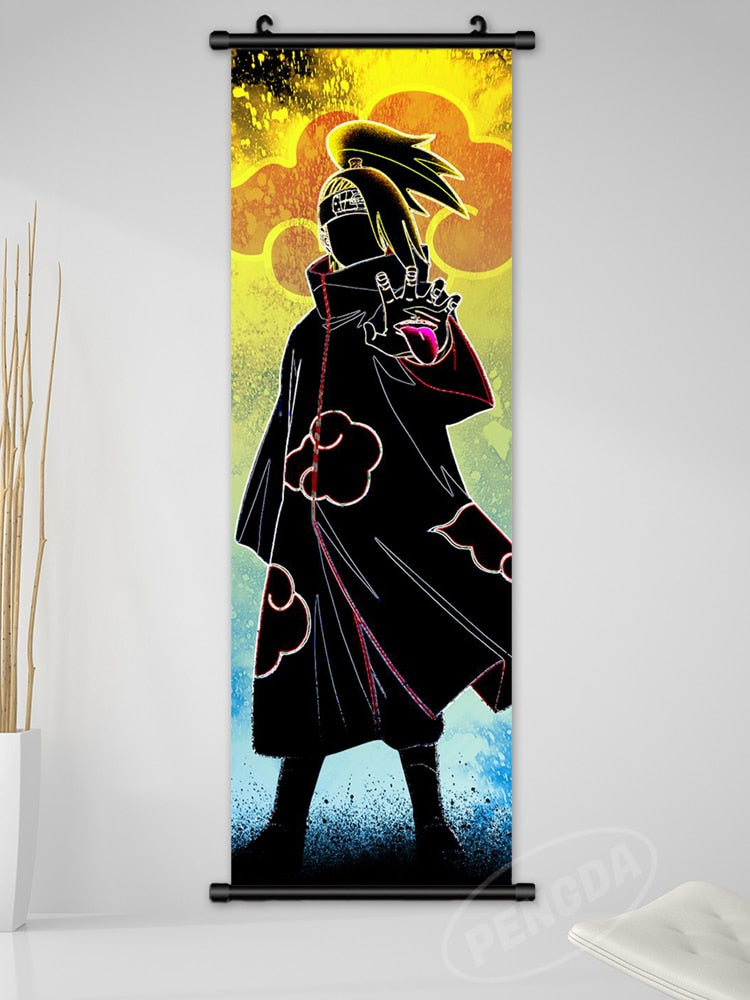 Anime Naruto Canvas Wall Art - Kakashi, Uzumaki, Minato Poster