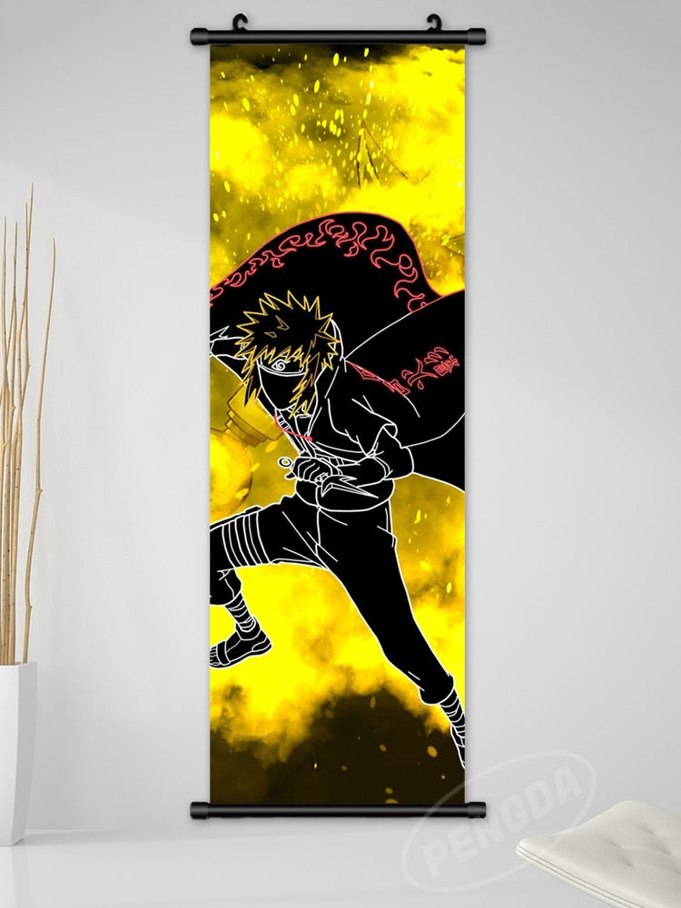 Anime Naruto Canvas Wall Art - Kakashi, Uzumaki, Minato Poster