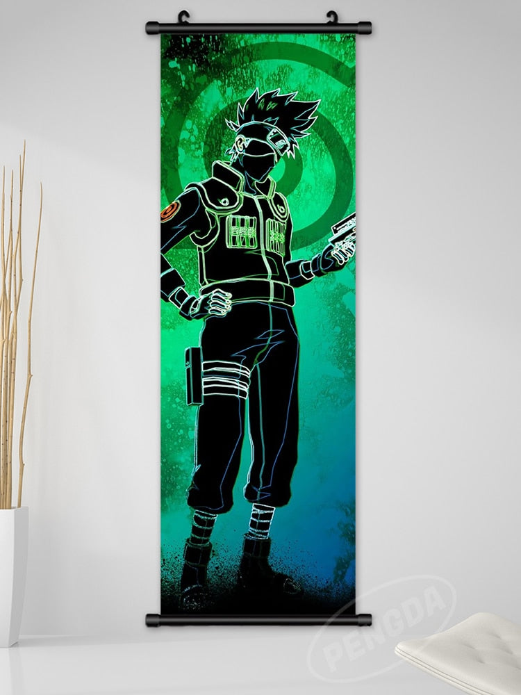 Anime Naruto Canvas Wall Art - Kakashi, Uzumaki, Minato Poster