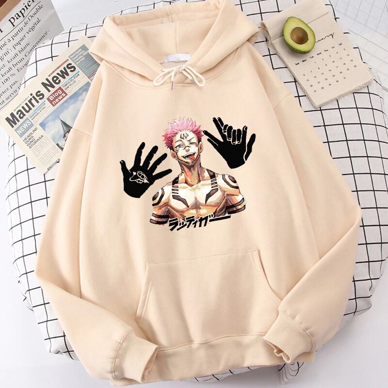 Japanese Anime Sukuna Hoodies - Jujutsu Kaisen Sweatshirts