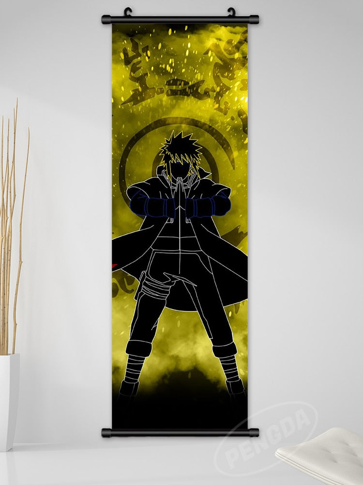 Anime Naruto Canvas Wall Art - Kakashi, Uzumaki, Minato Poster