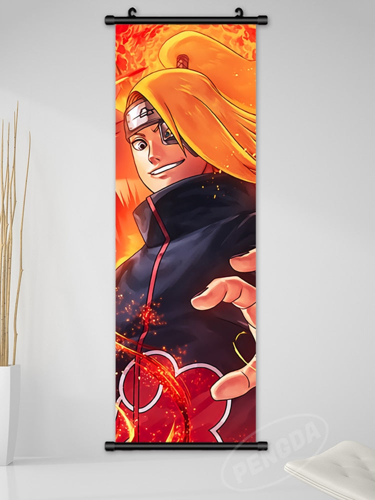 Anime Naruto Canvas Wall Art Kakashi Uzumaki Namikaze Poster Decoration