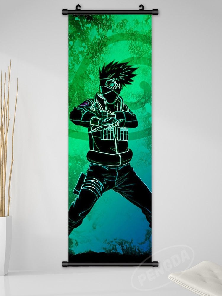 Anime Naruto Canvas Wall Art - Kakashi, Uzumaki, Minato Poster