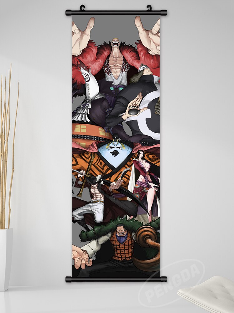 Anime One Piece Canvas Wall Art - Luffy, Nami, Zoro, Sanji, Hancock