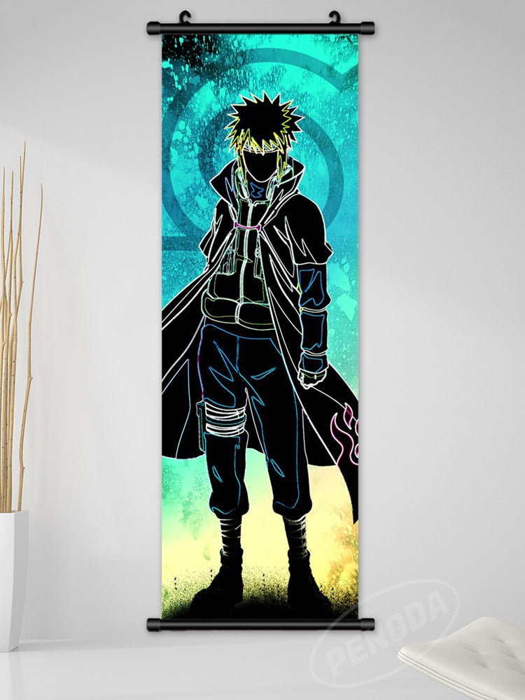 Anime Naruto Canvas Wall Art - Kakashi, Uzumaki, Minato Poster