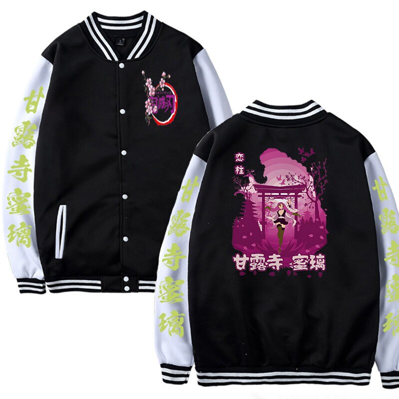 New Demon Slayer Anime Baseball Jacket for Women