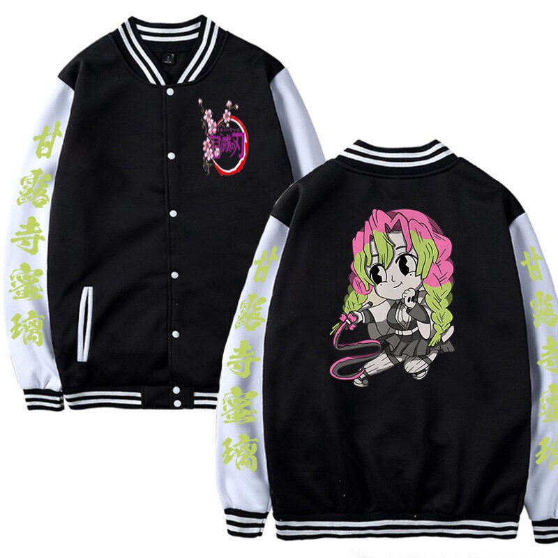 New Demon Slayer Anime Baseball Jacket for Women