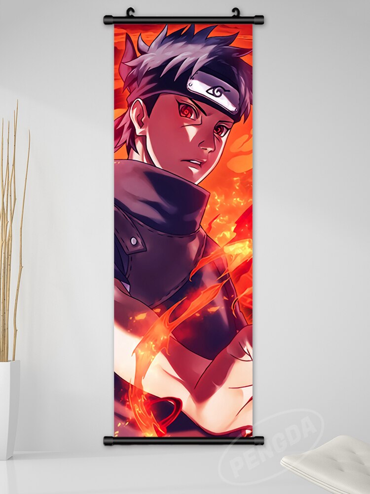 Anime Naruto Canvas Wall Art Kakashi Uzumaki Namikaze Poster Decoration