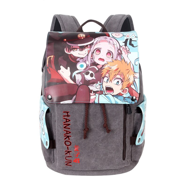 Anime Theme Shoulder Canvas Backpack