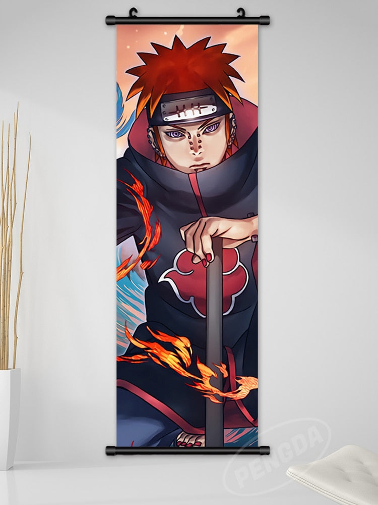 Anime Naruto Canvas Wall Art Kakashi Uzumaki Namikaze Poster Decoration