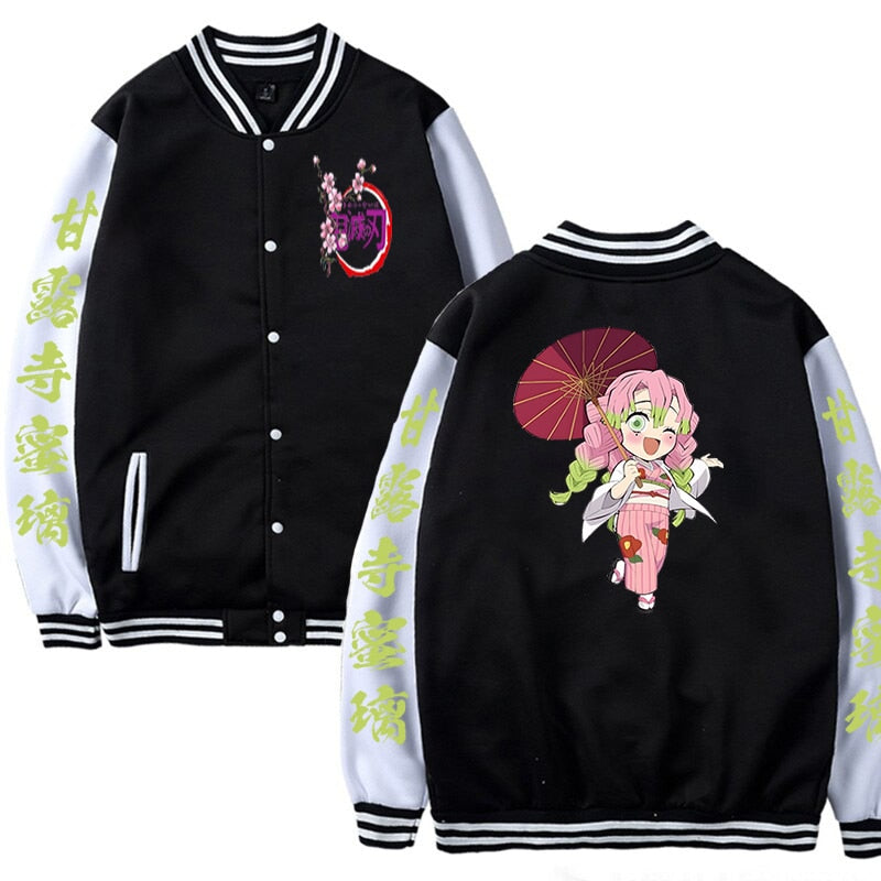 New Demon Slayer Anime Baseball Jacket for Women