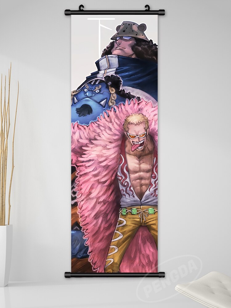 Anime One Piece Canvas Wall Art - Luffy, Nami, Zoro, Sanji, Hancock