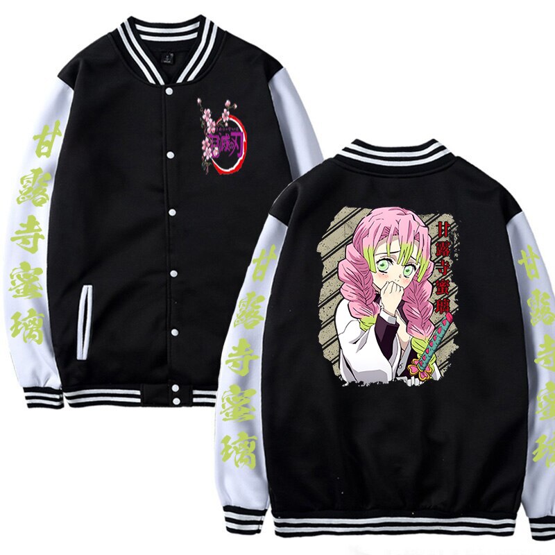 New Demon Slayer Anime Baseball Jacket for Women