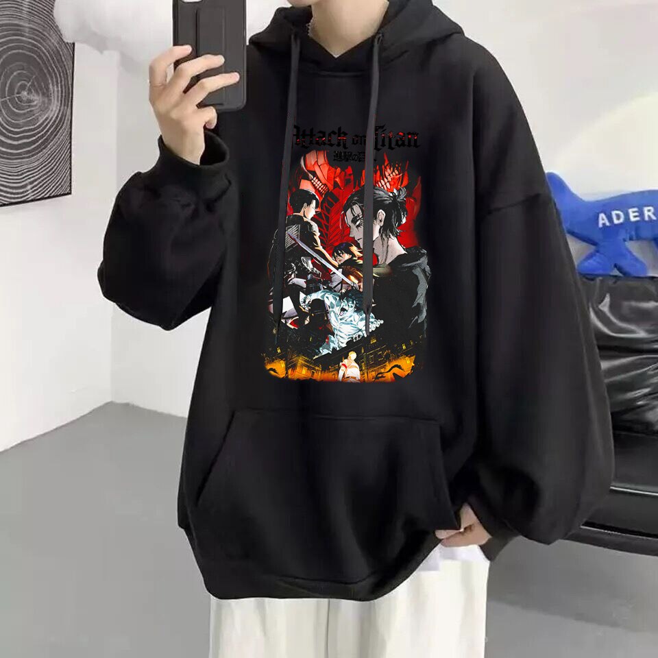 Attack on Titan Hoodie: Unisex Manga-Inspired Sweatshirt for Streetwear