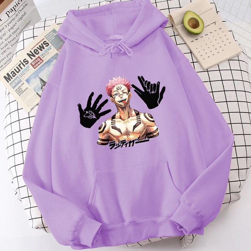 Japanese Anime Sukuna Hoodies - Jujutsu Kaisen Sweatshirts