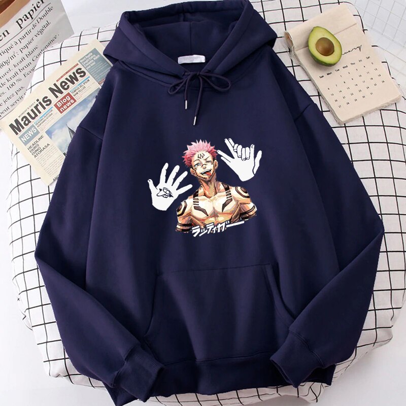 Japanese Anime Sukuna Hoodies - Jujutsu Kaisen Sweatshirts