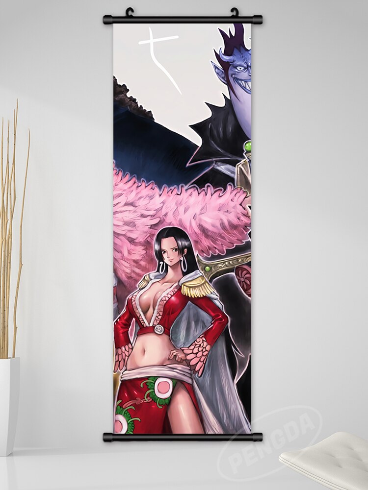 Anime One Piece Canvas Wall Art - Luffy, Nami, Zoro, Sanji, Hancock