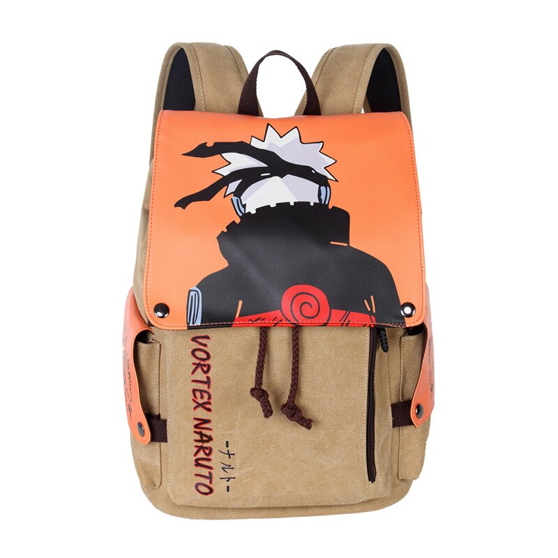 Anime Theme Shoulder Canvas Backpack