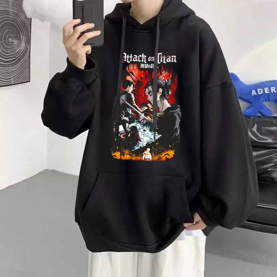 Attack on Titan Hoodie: Unisex Manga-Inspired Sweatshirt for Streetwear