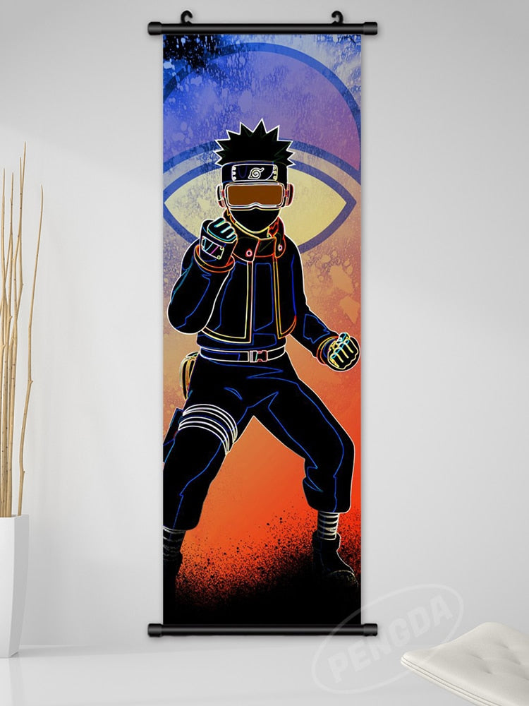 Anime Naruto Canvas Wall Art - Kakashi, Uzumaki, Minato Poster