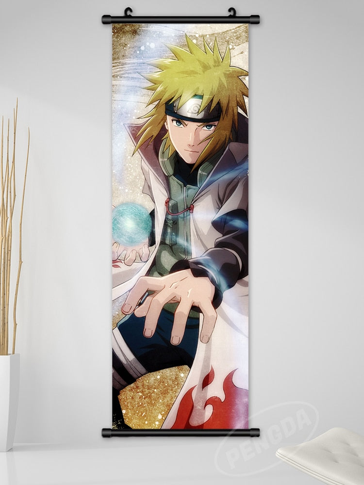 Anime Naruto Canvas Wall Art Kakashi Uzumaki Namikaze Poster Decoration