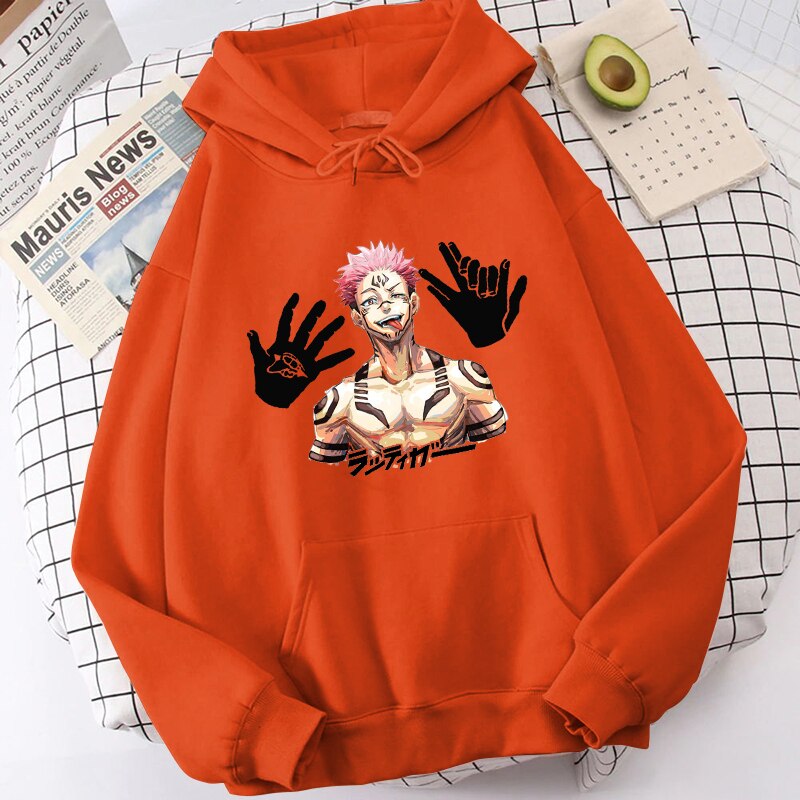 Japanese Anime Sukuna Hoodies - Jujutsu Kaisen Sweatshirts