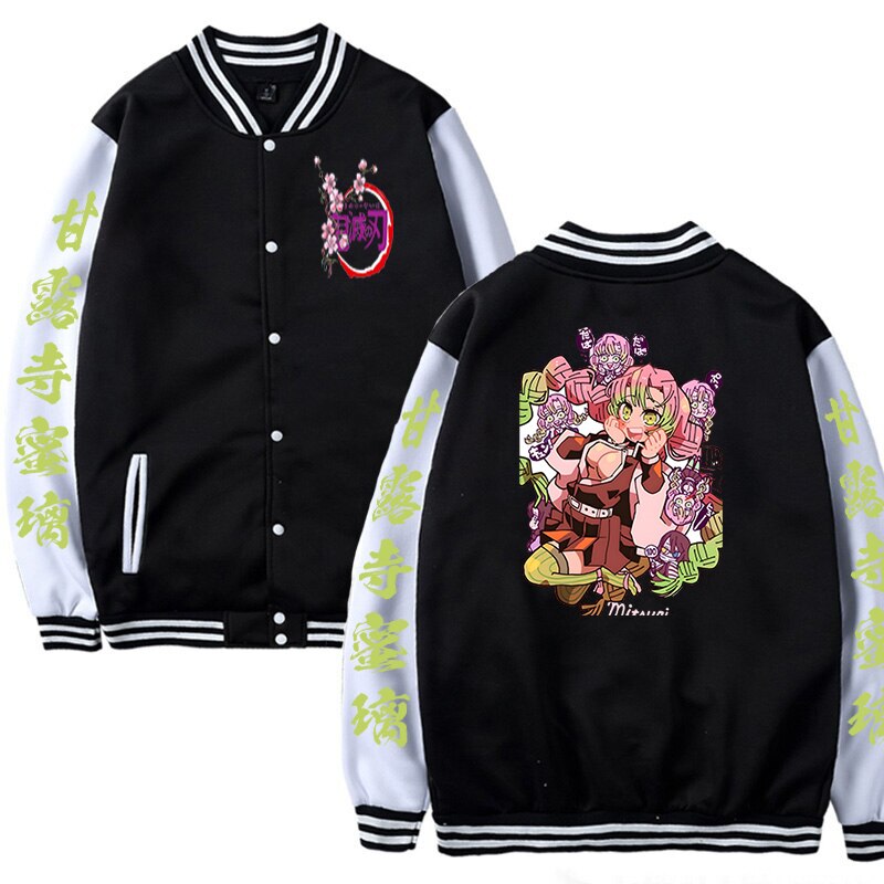 New Demon Slayer Anime Baseball Jacket for Women