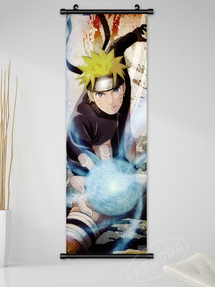 Anime Naruto Canvas Wall Art Kakashi Uzumaki Namikaze Poster Decoration