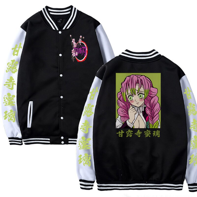 New Demon Slayer Anime Baseball Jacket for Women