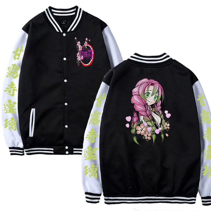 New Demon Slayer Anime Baseball Jacket for Women