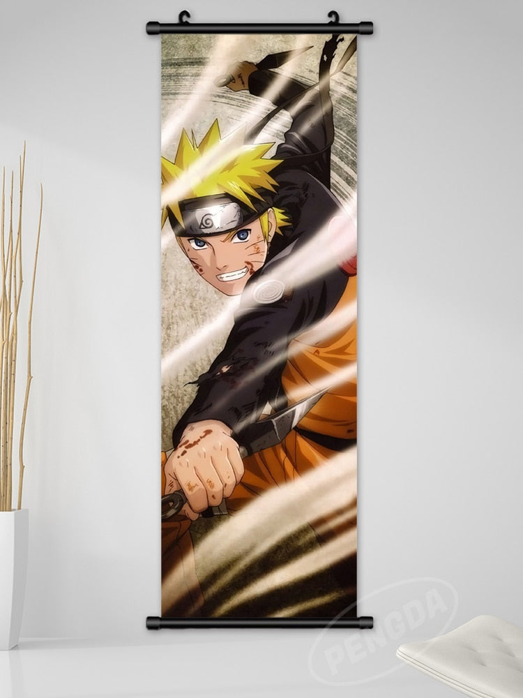 Anime Naruto Canvas Wall Art Kakashi Uzumaki Namikaze Poster Decoration