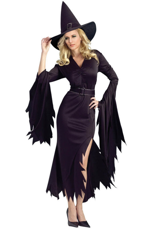 All Black Gothic Witch Halloween Costume