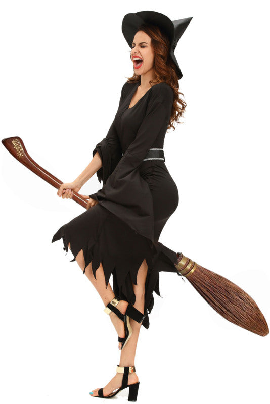 All Black Gothic Witch Halloween Costume