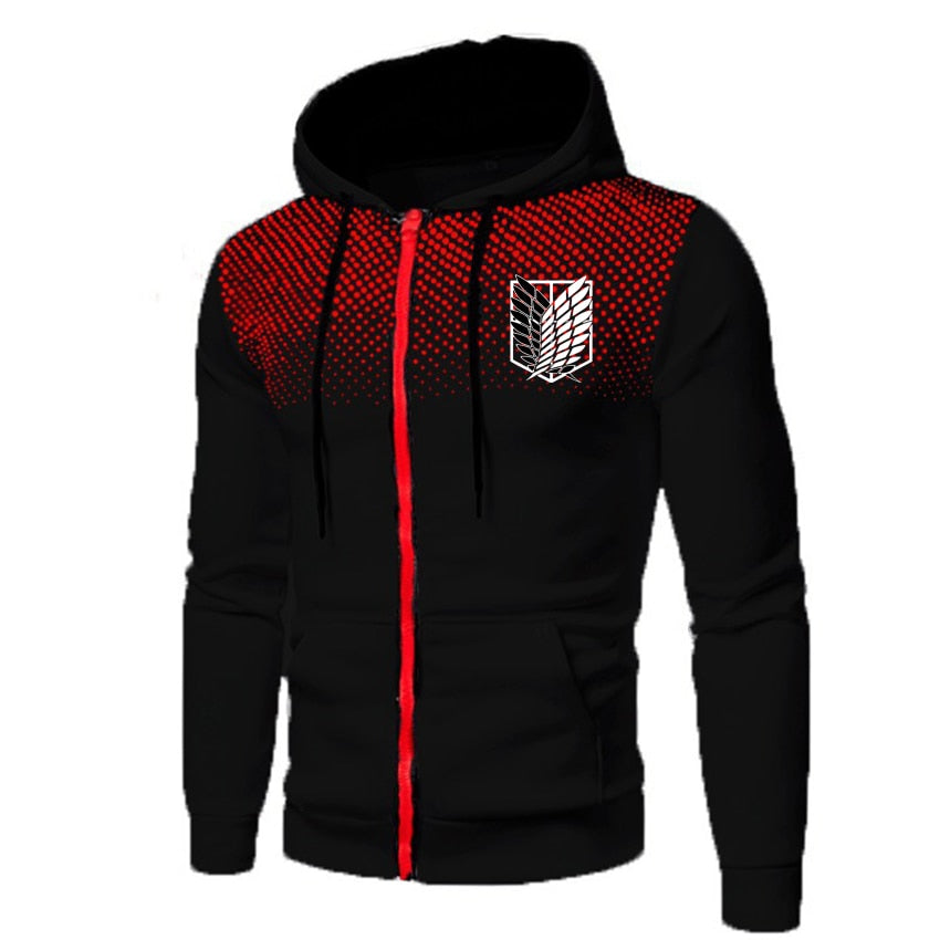 Attack on Titan High Street Velvet Zipper Hoodie