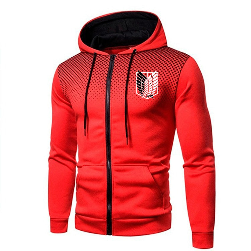 Attack on Titan High Street Velvet Zipper Hoodie