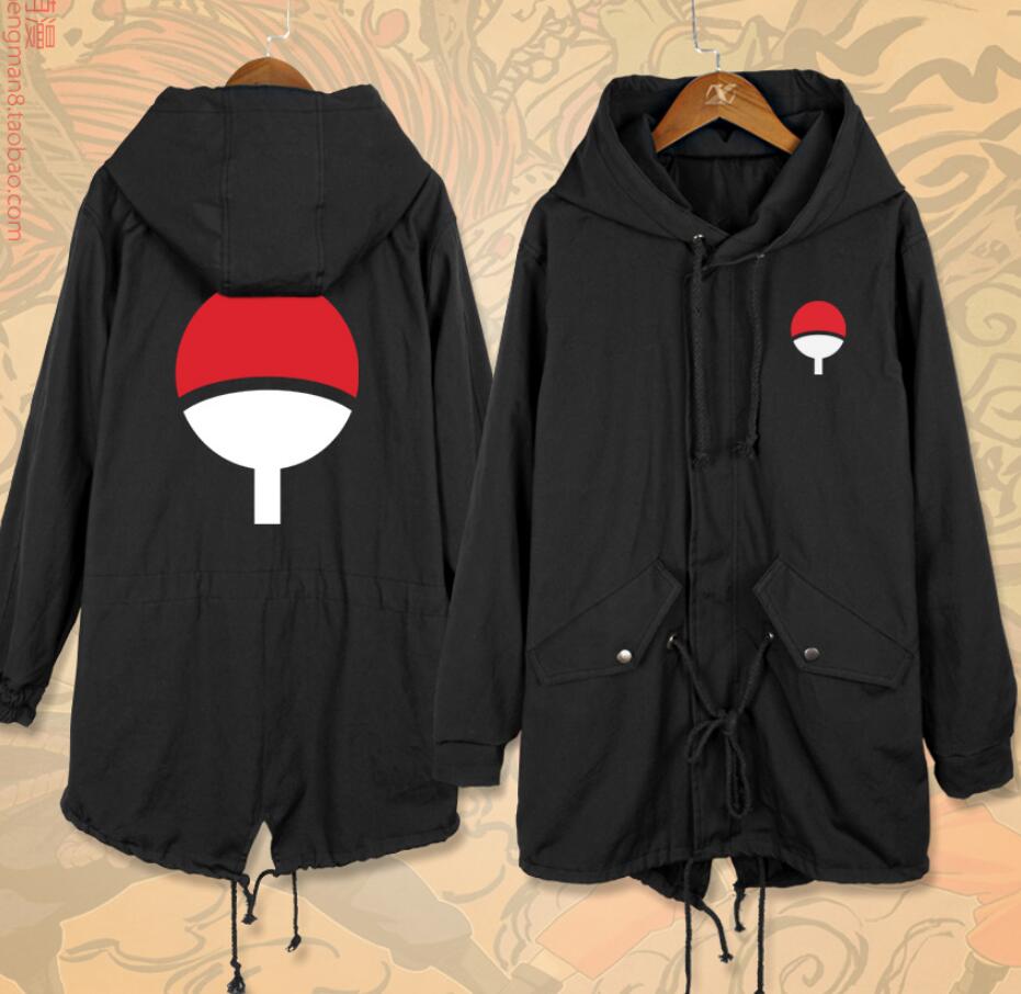 Naruto Long Windbreaker Hoodie With Zipper