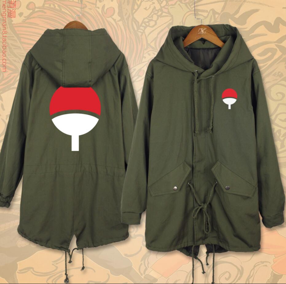 Naruto Long Windbreaker Hoodie With Zipper